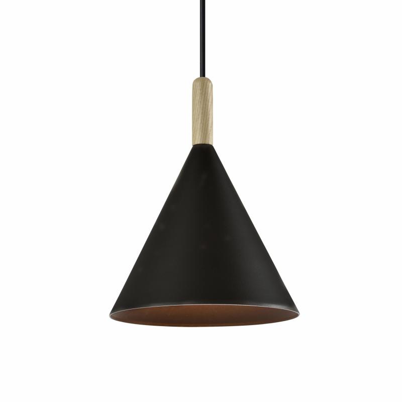 Venture Design Enif Loftlampe i Natur Træ og Sort Jern