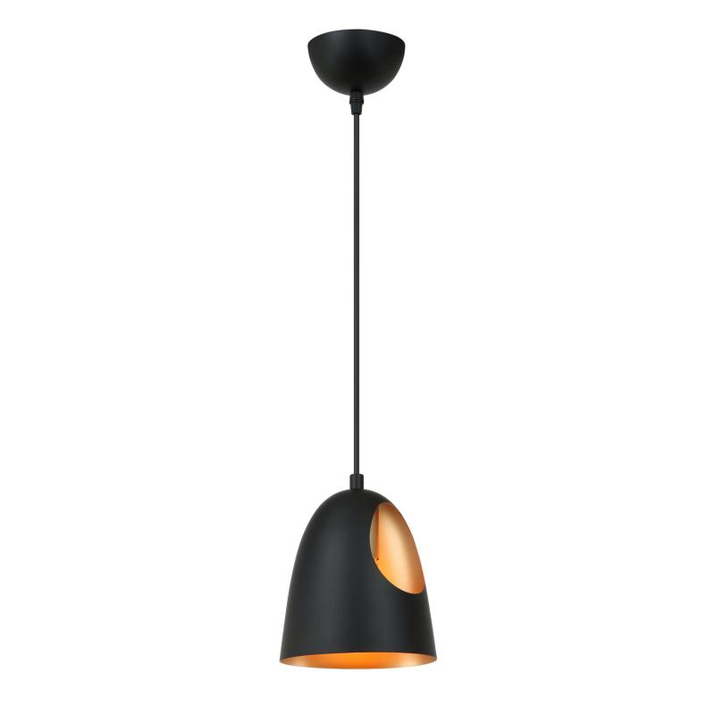 Moderne Elda Loftlampe i Kobber og Sort Jern