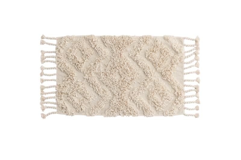Venture Design Hilma Bademåtte - Offwhite Bomuld 50x80 cm