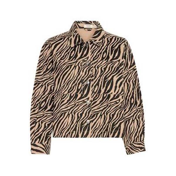 Fransa Winni Jakke i Silver Mink Black - Elegant Stil