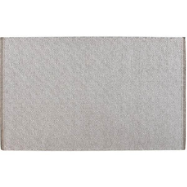 Olesen Kelim Tæppe Idun - Hvid og Mørk Beige Elegance