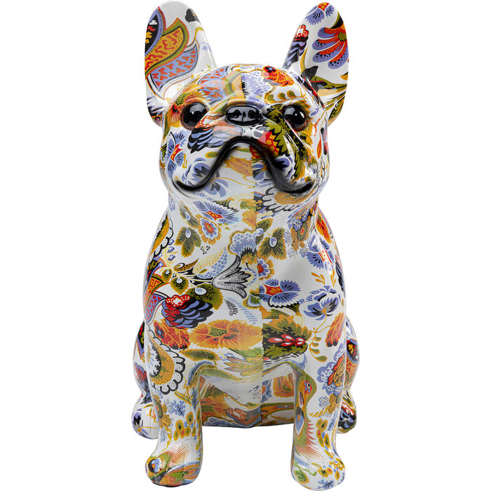 Kare Design Fransk Bulldog Figur i Multifarvet Polyresin