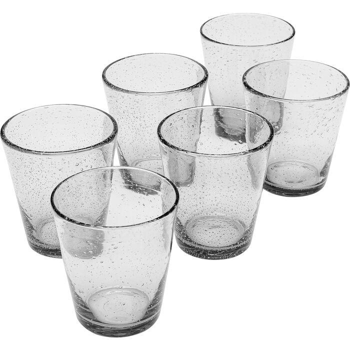 Kare Design Bubble Clear Drikkeglas - Sæt med 6 stk.