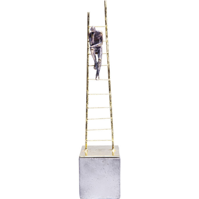 Kare Design Klatremand Figur i Metallisk Polyresin og Stål