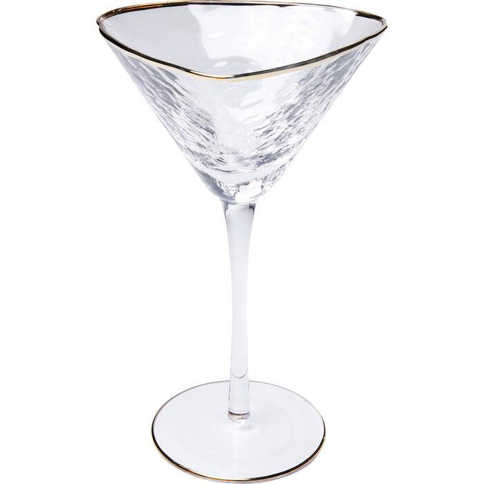 Kare Design Hommage Cocktailglas med Guldkant - Håndlavet