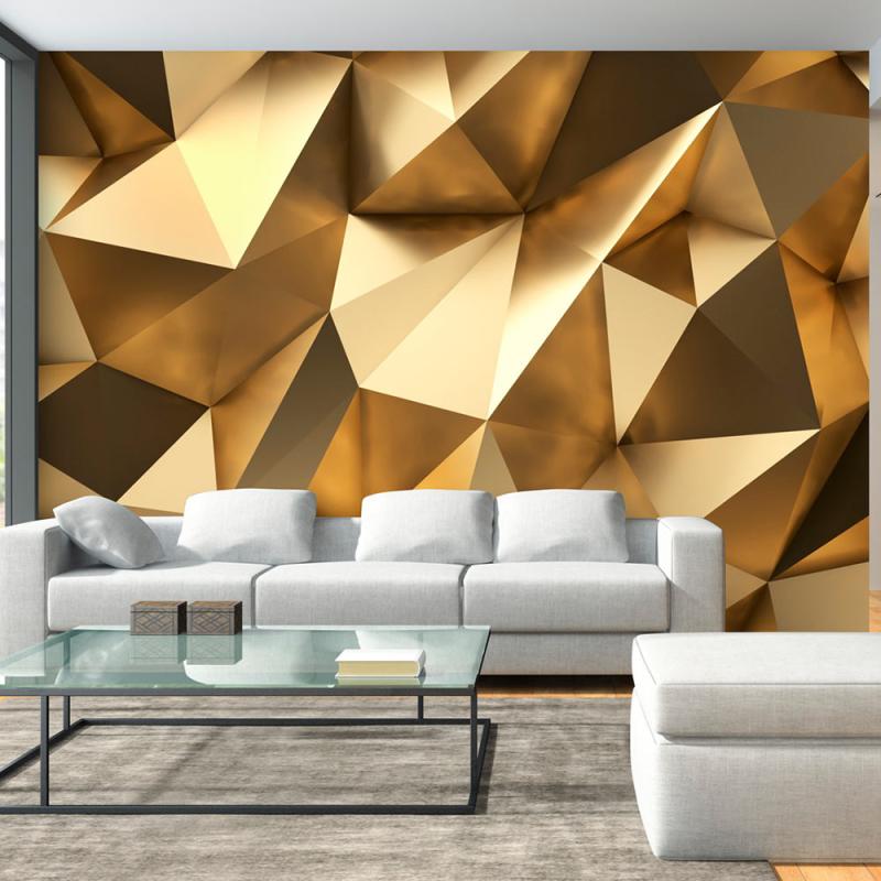 Artgeist Fototapet - Gylden 3D Kunst Golden Dome