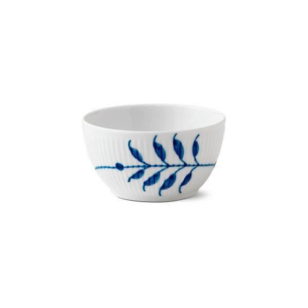 Royal Copenhagen Blå Mega Riflet Skål 15 cl - Eksklusiv Design