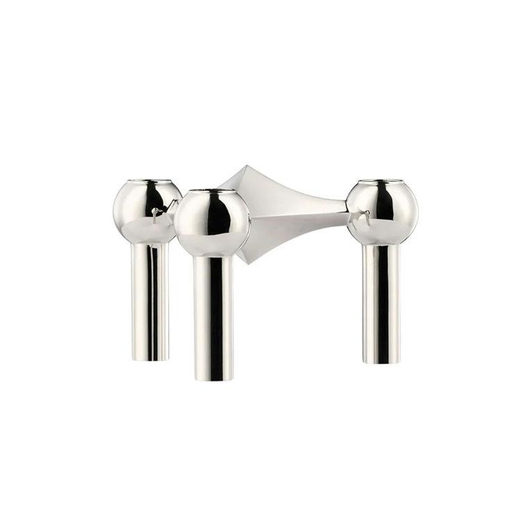 Stoff Nagel Lysestage i Chrome - Elegant Boligtilbehør