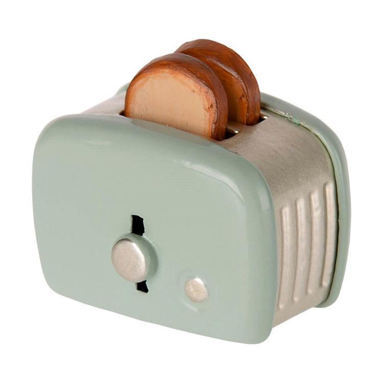 Maileg Brødrister Mus i Mint - Perfekt til morgenmad!