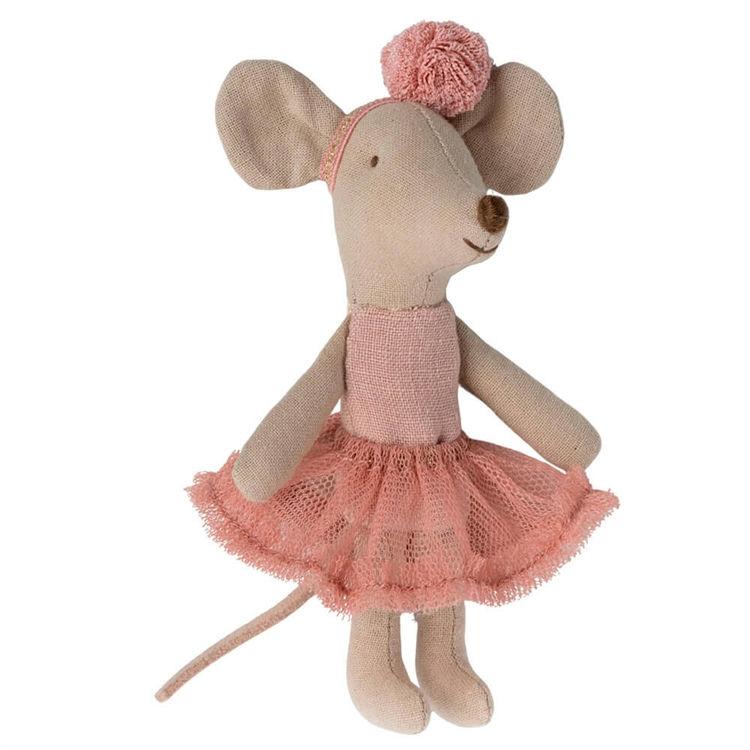 Maileg Ballerina Mus Lillesøster i Rosa - Perfekt til Leg!