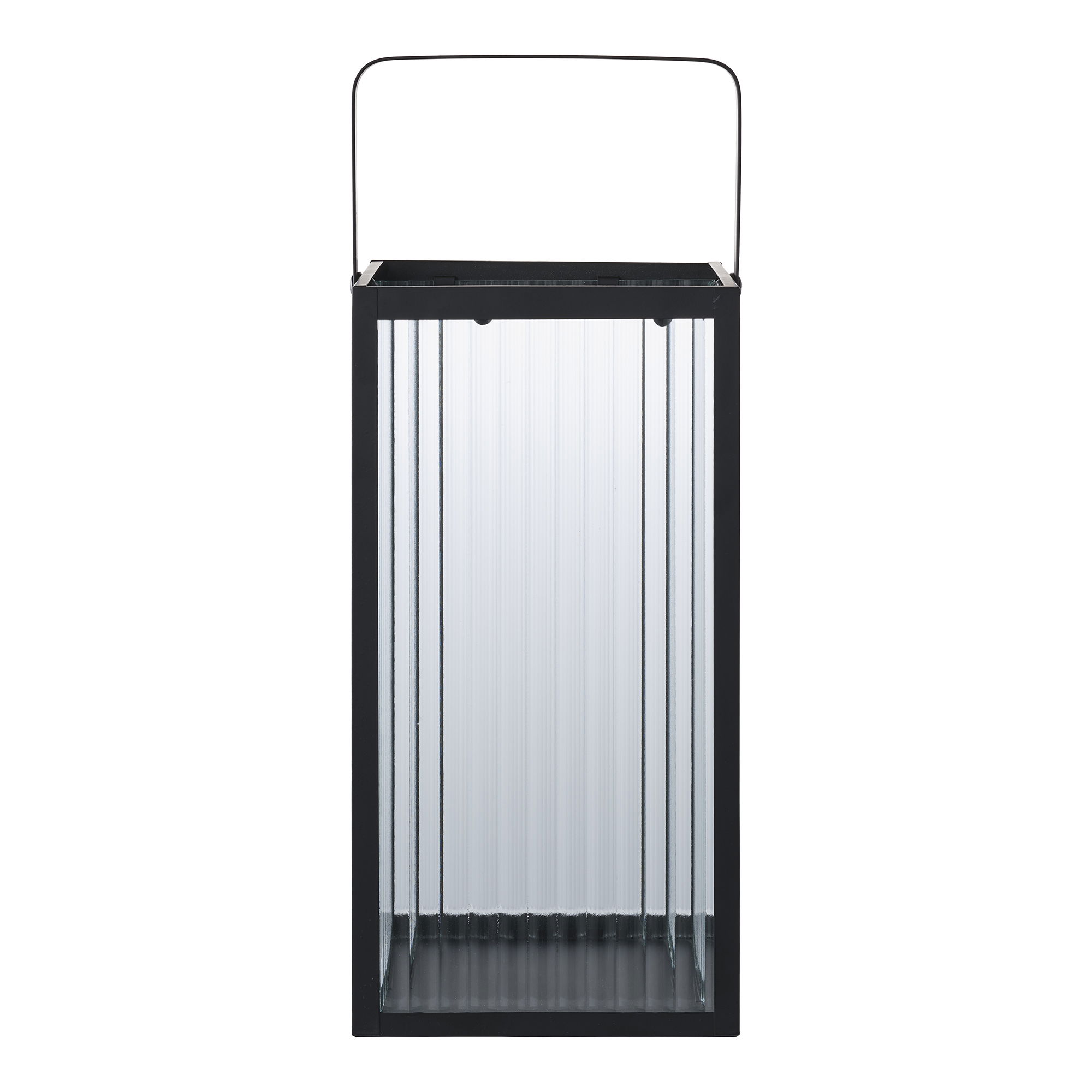 House Nordic Almonte Lanterne Lanterne  Metal Glas  Sort