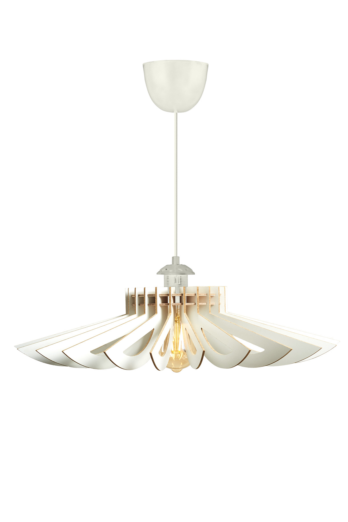 Lumi 160-  Loftlampe     Justerbar Højde Hvid Mdf