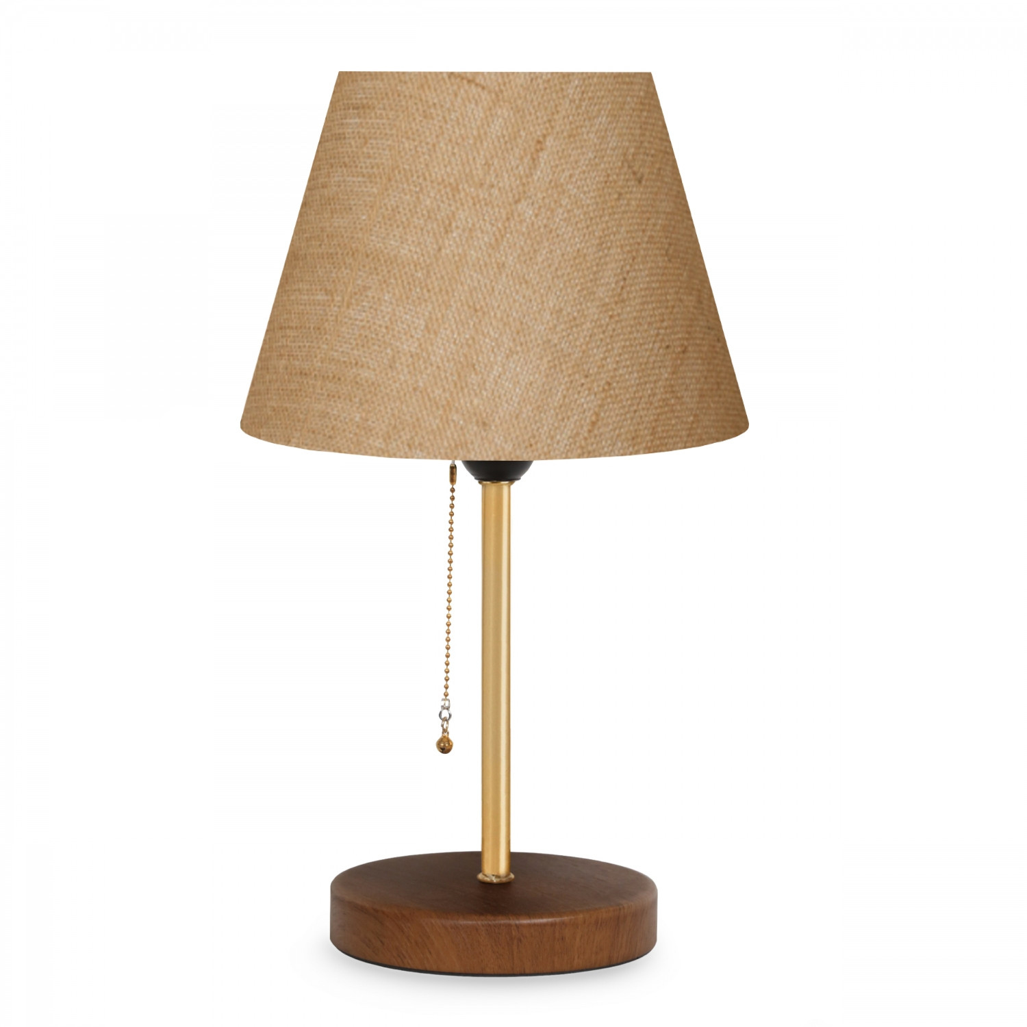 Lumi Ayd 3137 Bordlampe Creme Stof  Metal   Træ