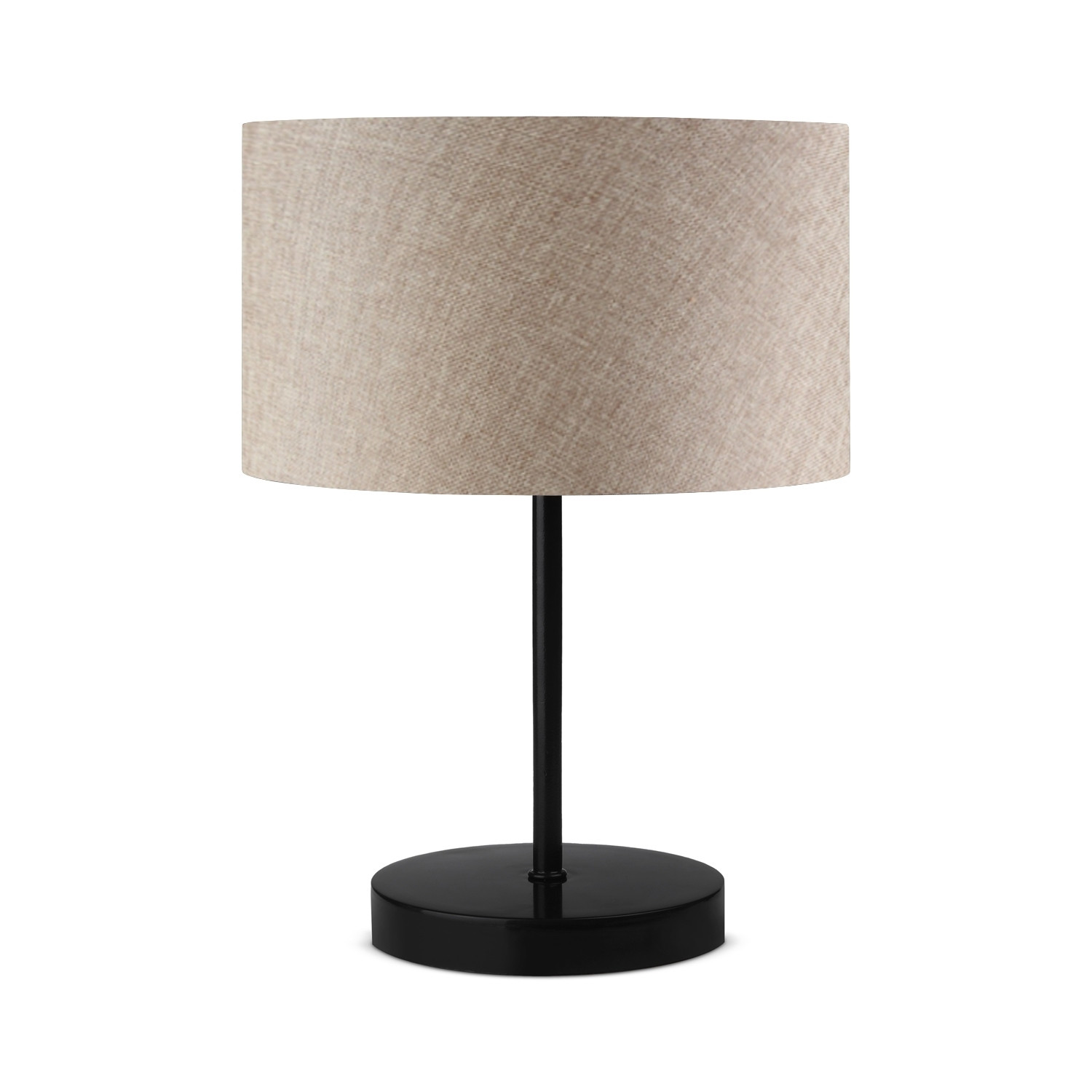 Lumi Ayd 2848 Bordlampe Beige Stof   Sort Metal