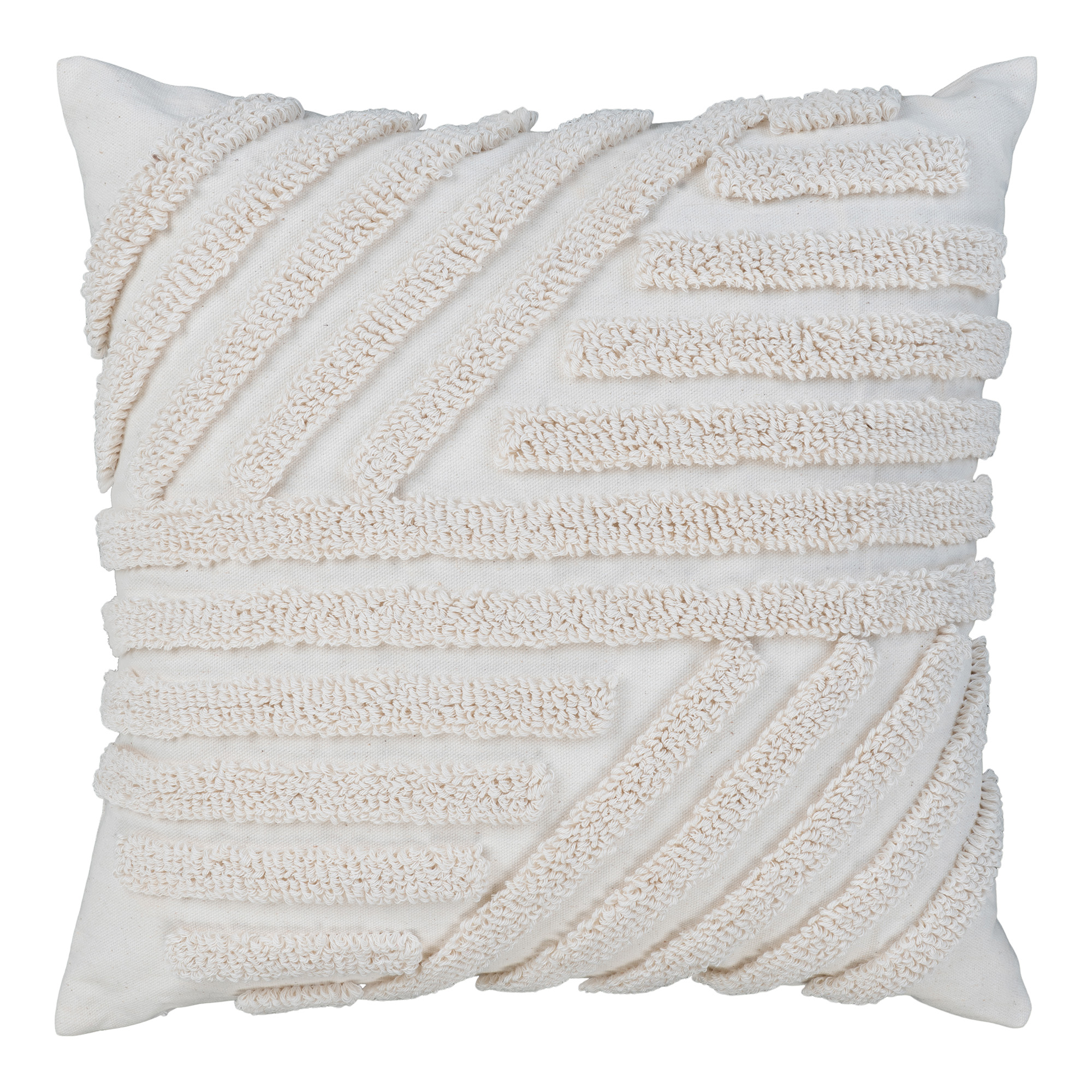 House Nordic Albany Pude  Kvadratisk Hvid Polyester Bomuld  45x45