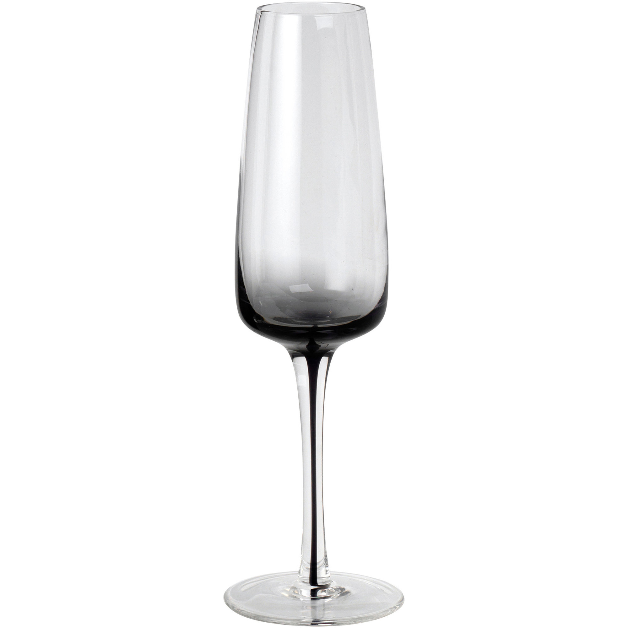 39 Smoke 39  Mundblæst Champagneglas