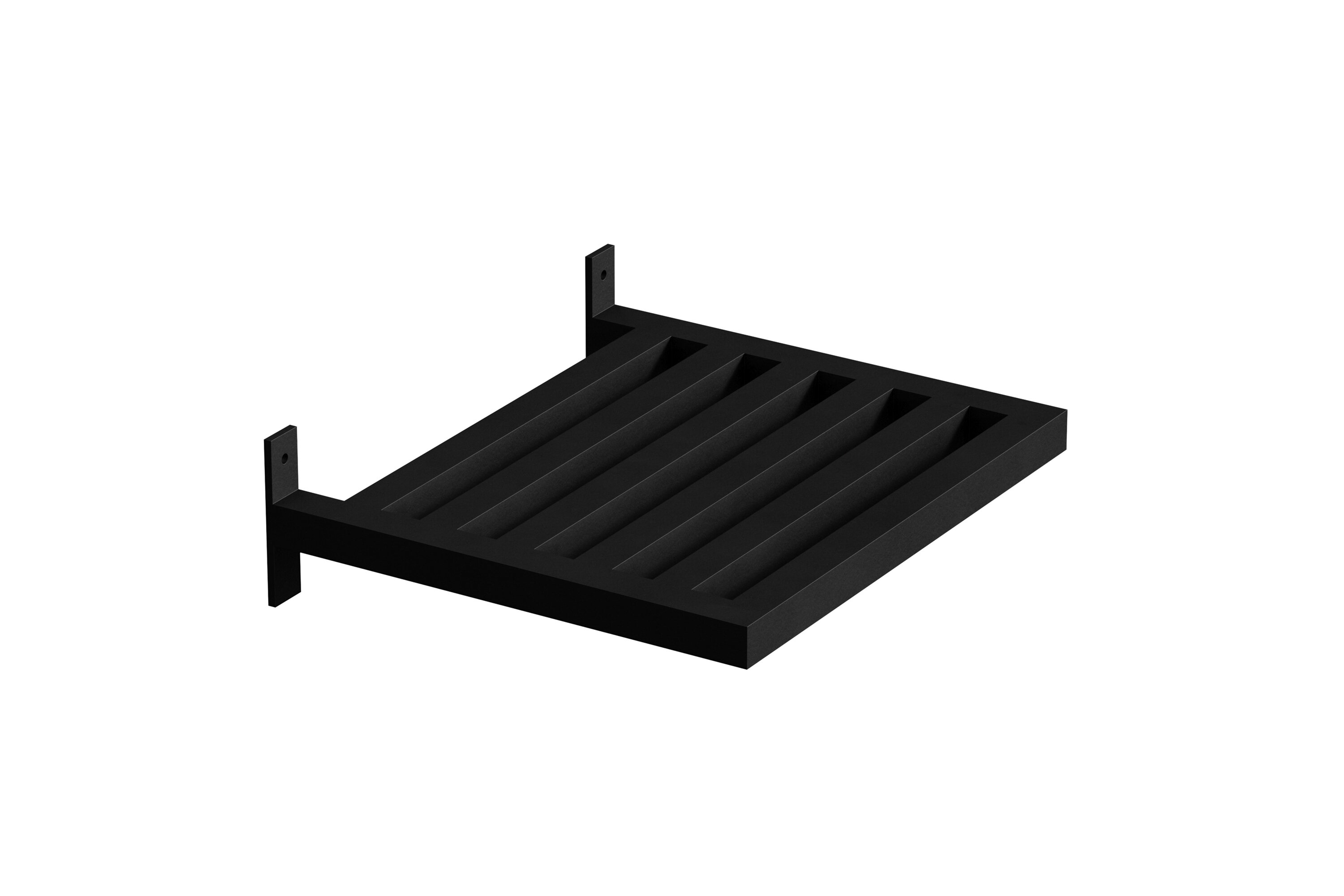 Venture Design Caen Væghængt Sidebord  Rektangulær Sort Jern  35x40