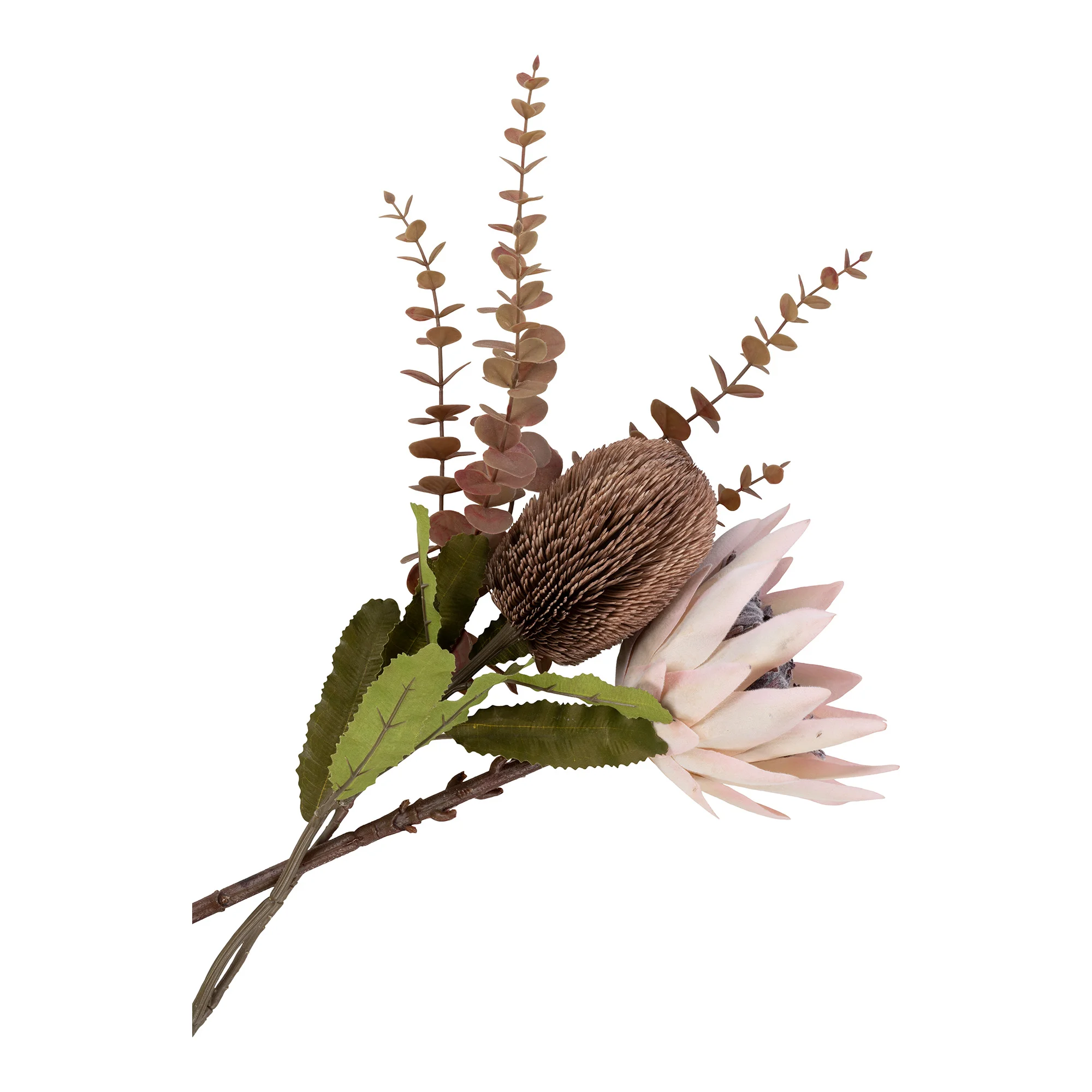 House Nordic King Protea Buket Kunstige Blomster  Mix Bordeaux Plastik   :65