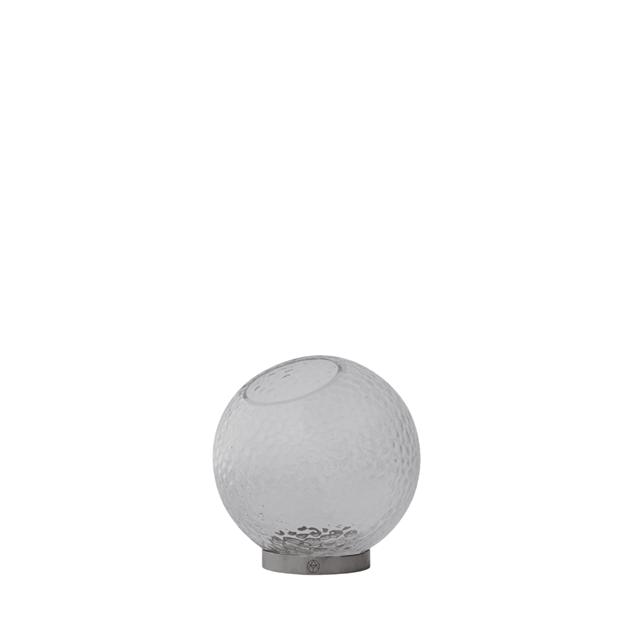 Aytm Globe Bubbles Vase ø17 Klar Sølv