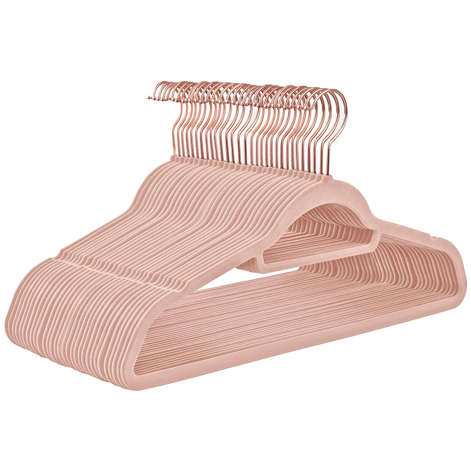 Bøjler   Fløjl  30 Stk  Pink