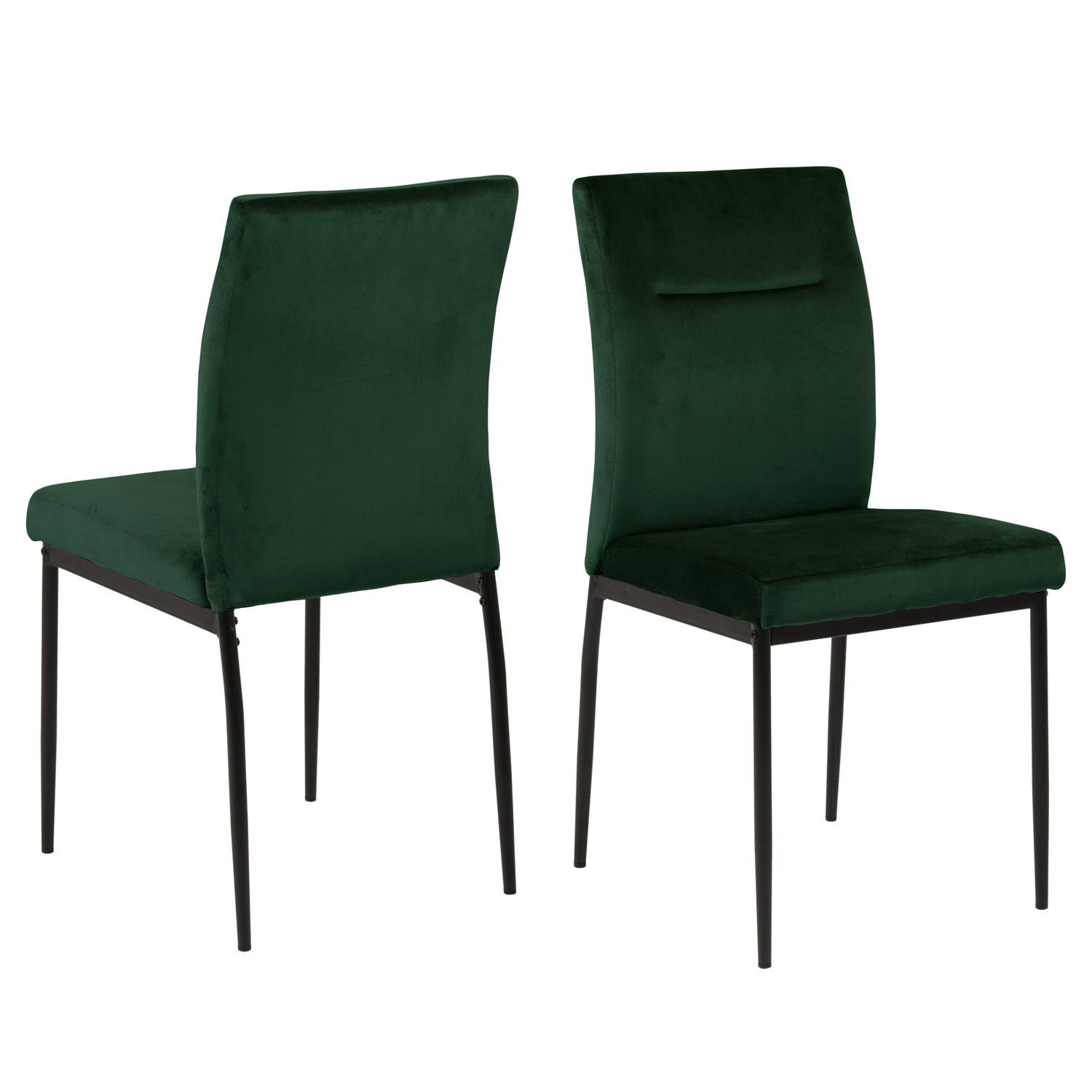 Act Nordic Demi Spisebordsstol Mørkegrøn Polyester   Sort Metal