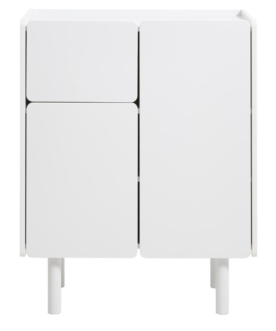 Bera Skab       Låger Og   Hylder Hvid Mdf Og Jern   :100