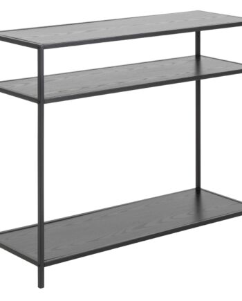 Act Nordic Seaford Konsolbord       Hylder Sort Ask Melamin Og Sort Stål  100x35