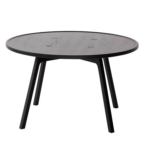 Andersen Furniture C2 Sofabord Massiv Sort Eg ø80 Cm