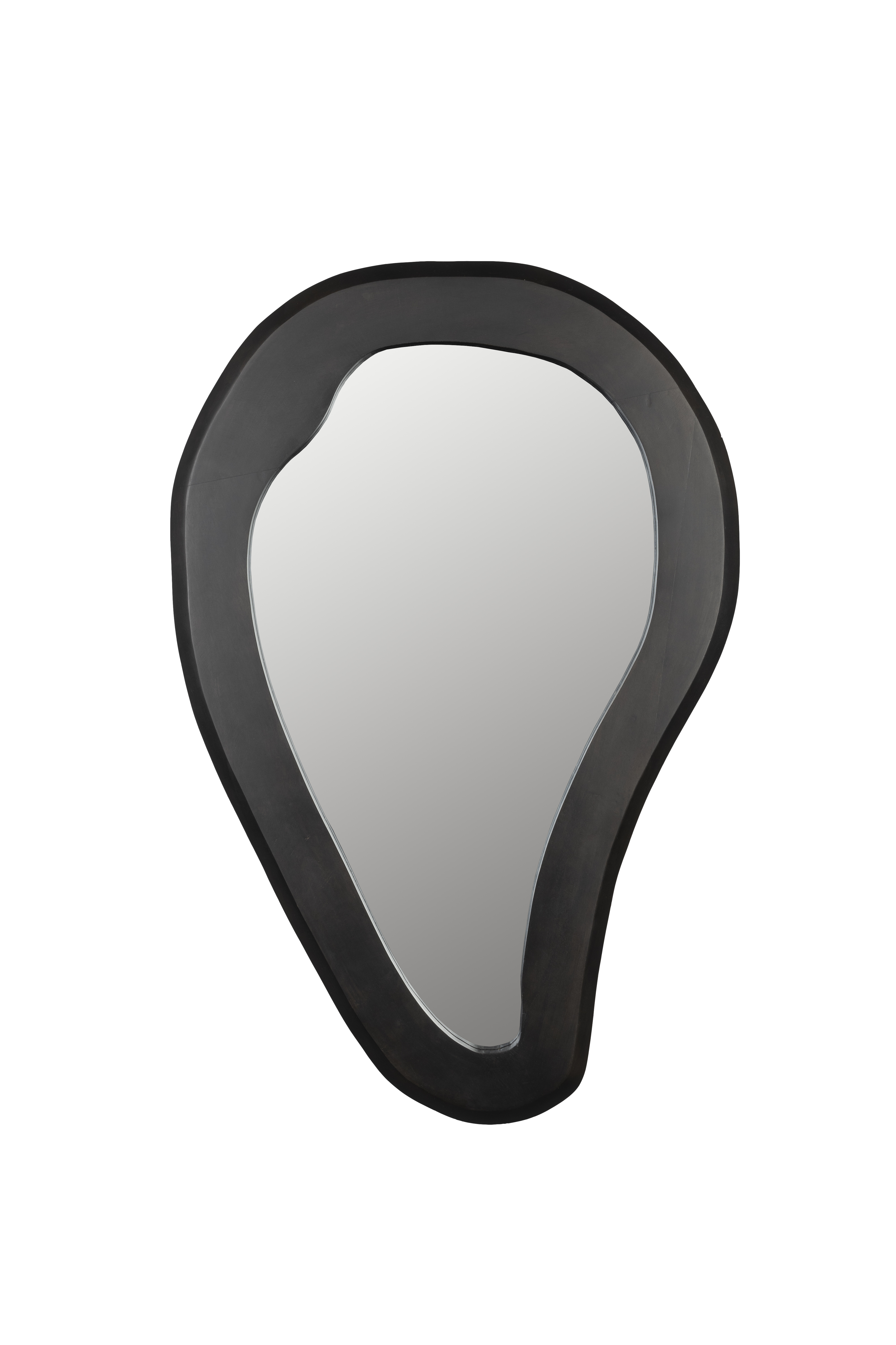 Dutchbone Aren Vægspejl    Organisk Spejlglas Og Sort Mangotræ  92x61