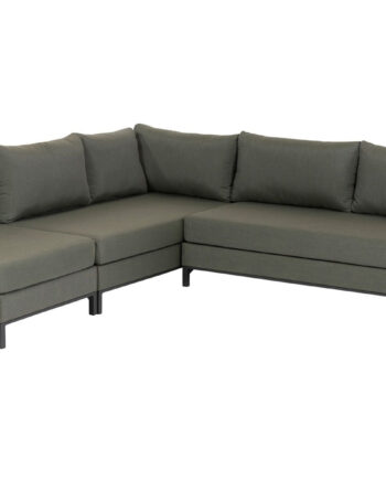 Exotan Capri Loungehjørnesofa  Venstre Grøn Stof Og Aluminium