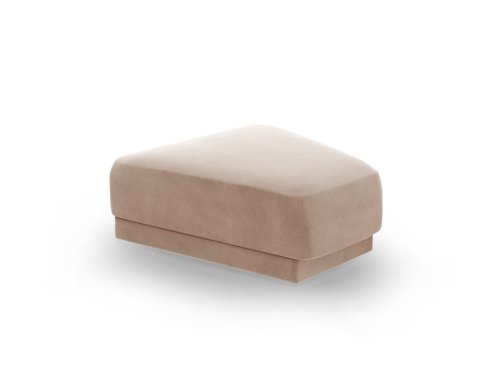 Micadoni Miley Modulær Puf Cappuccino Fløjl  83x78x40