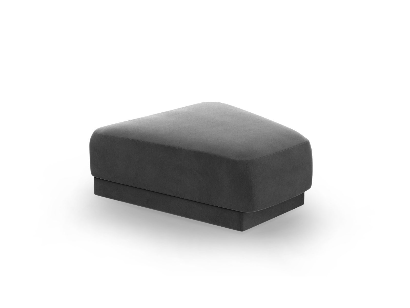 Micadoni Miley Modulær Puf Grå Fløjl  83x78x40