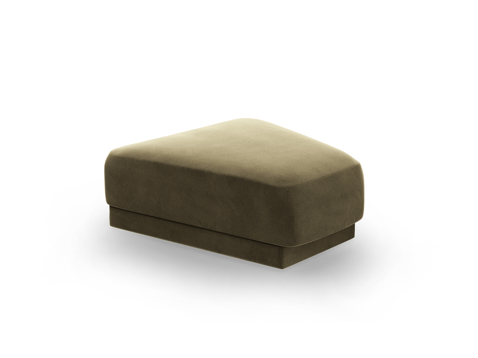 Micadoni Miley Modulær Puf Grøn Fløjl  83x78x40