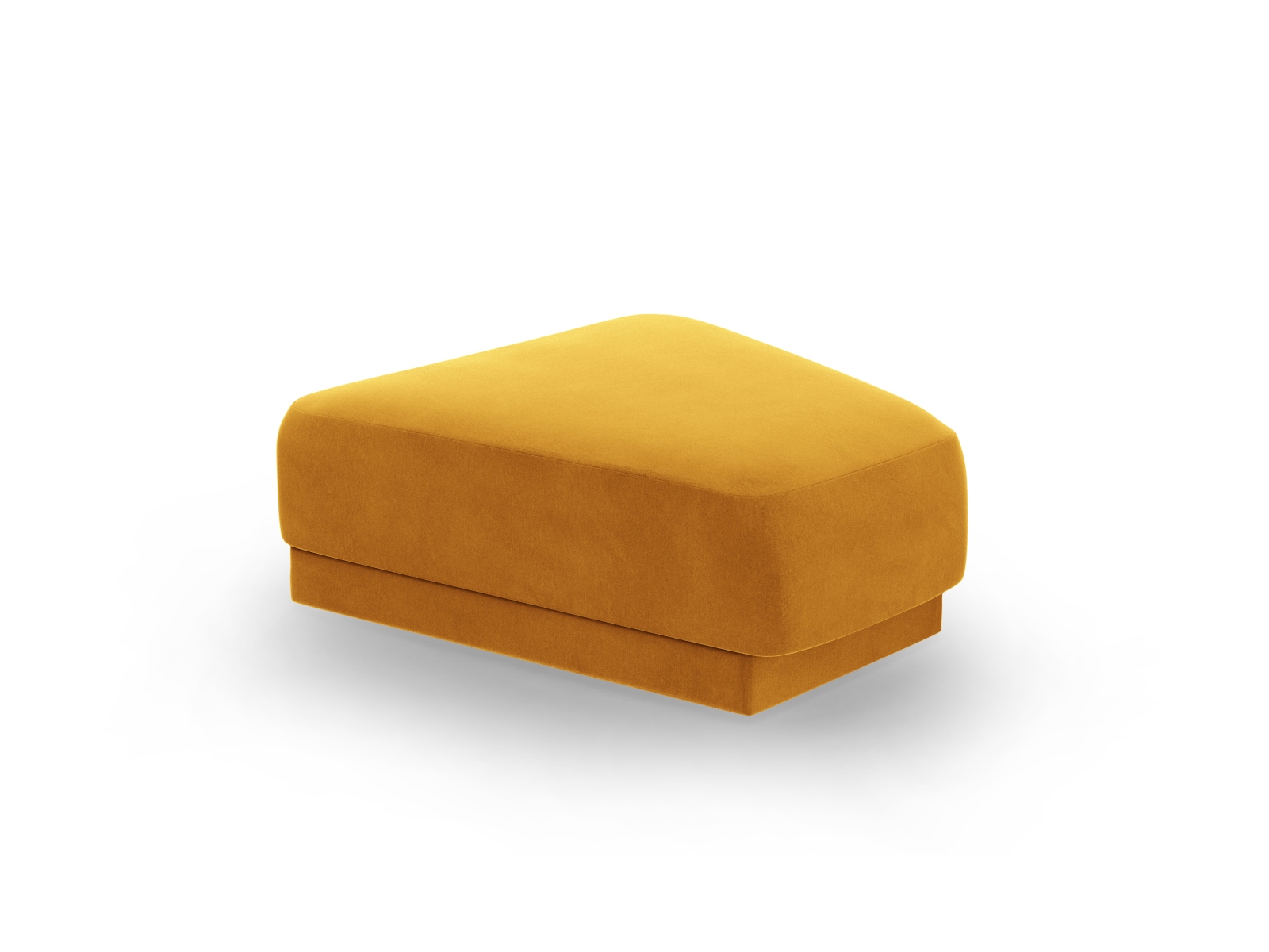 Micadoni Miley Modulær Puf Gul Fløjl  83x78x40