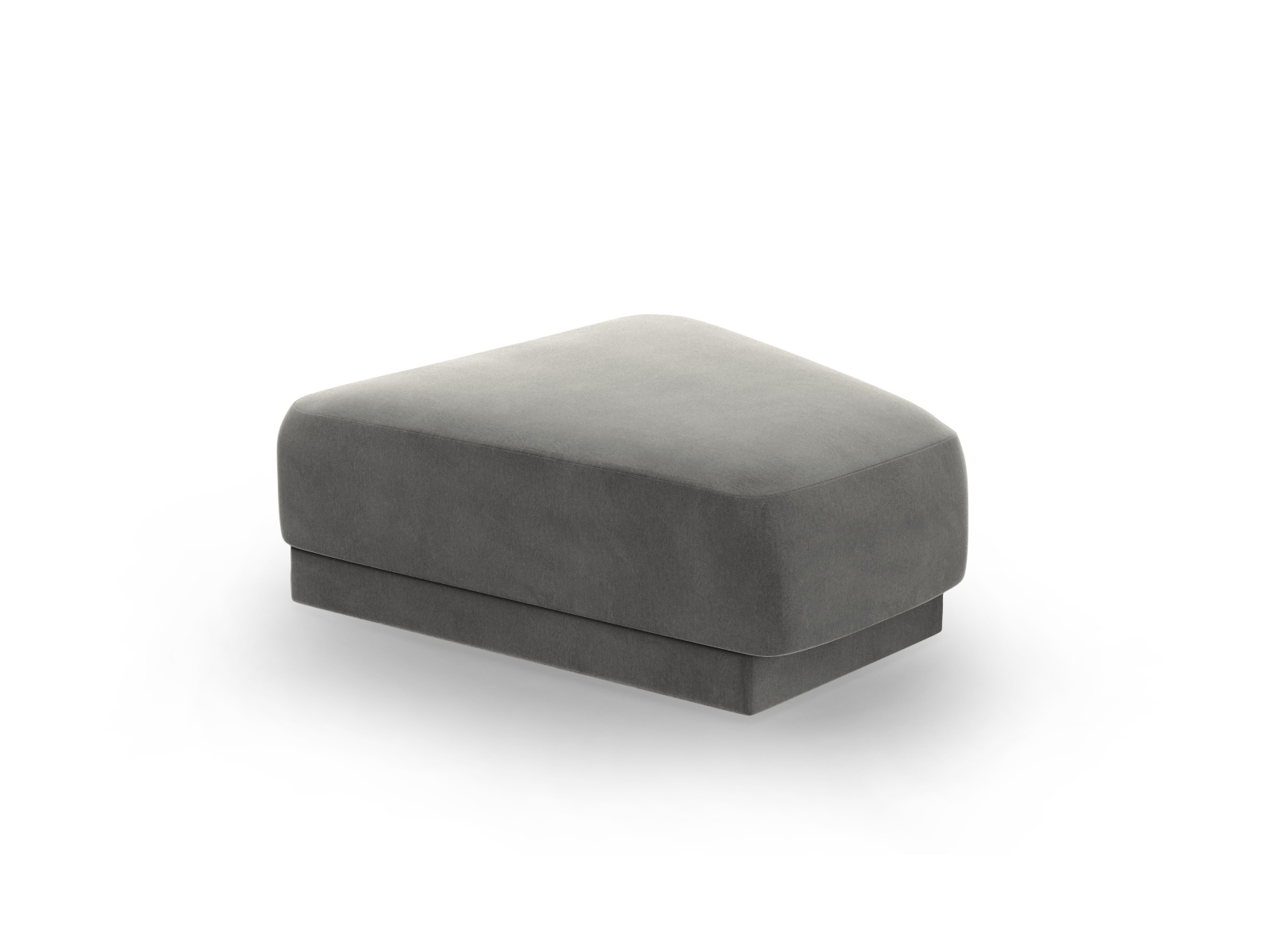 Micadoni Miley Modulær Puf Lysegrå Fløjl  83x78x40