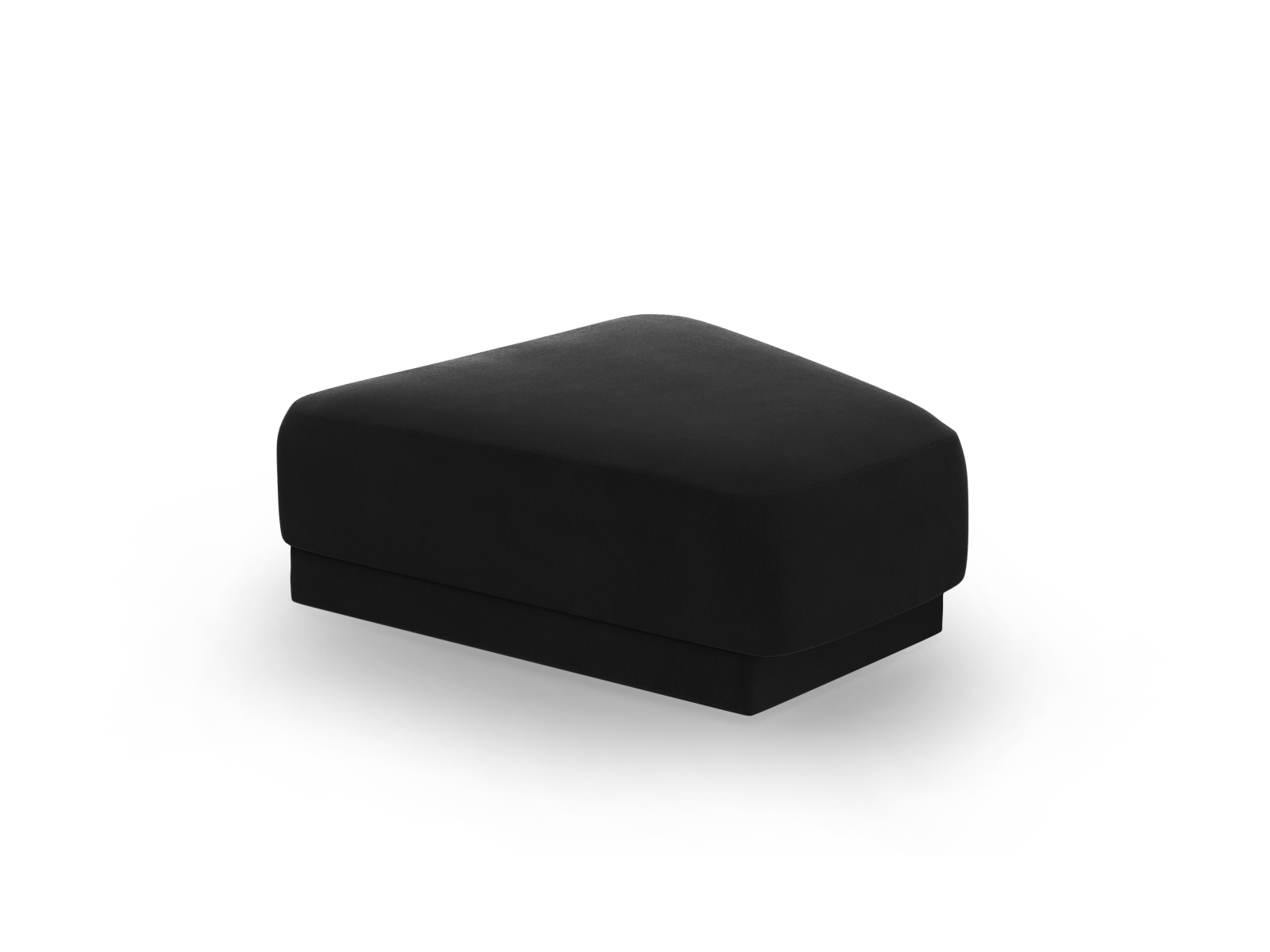 Micadoni Miley Modulær Puf Sort Fløjl  83x78x40