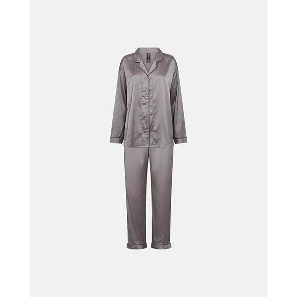 Hype The Detail Satin Pyjamas Grey
