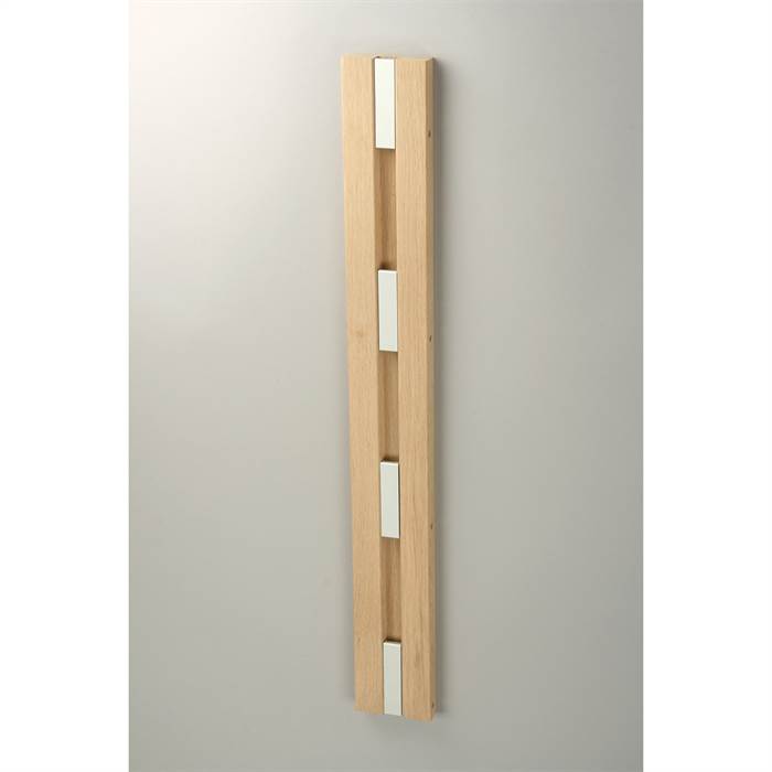 Knax Lodret Knagerække   Knager Sæbebehandlet Eg Grå Kroge