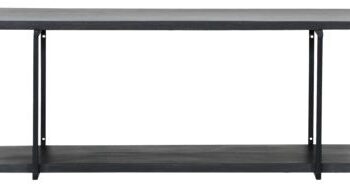 Væghylde House Doctor Woods   Sort Mangotræ Og Jern 70x26x28 Cm