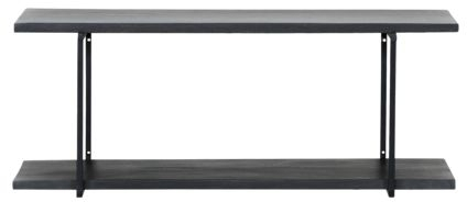 Væghylde House Doctor Woods   Sort Mangotræ Og Jern 70x26x28 Cm