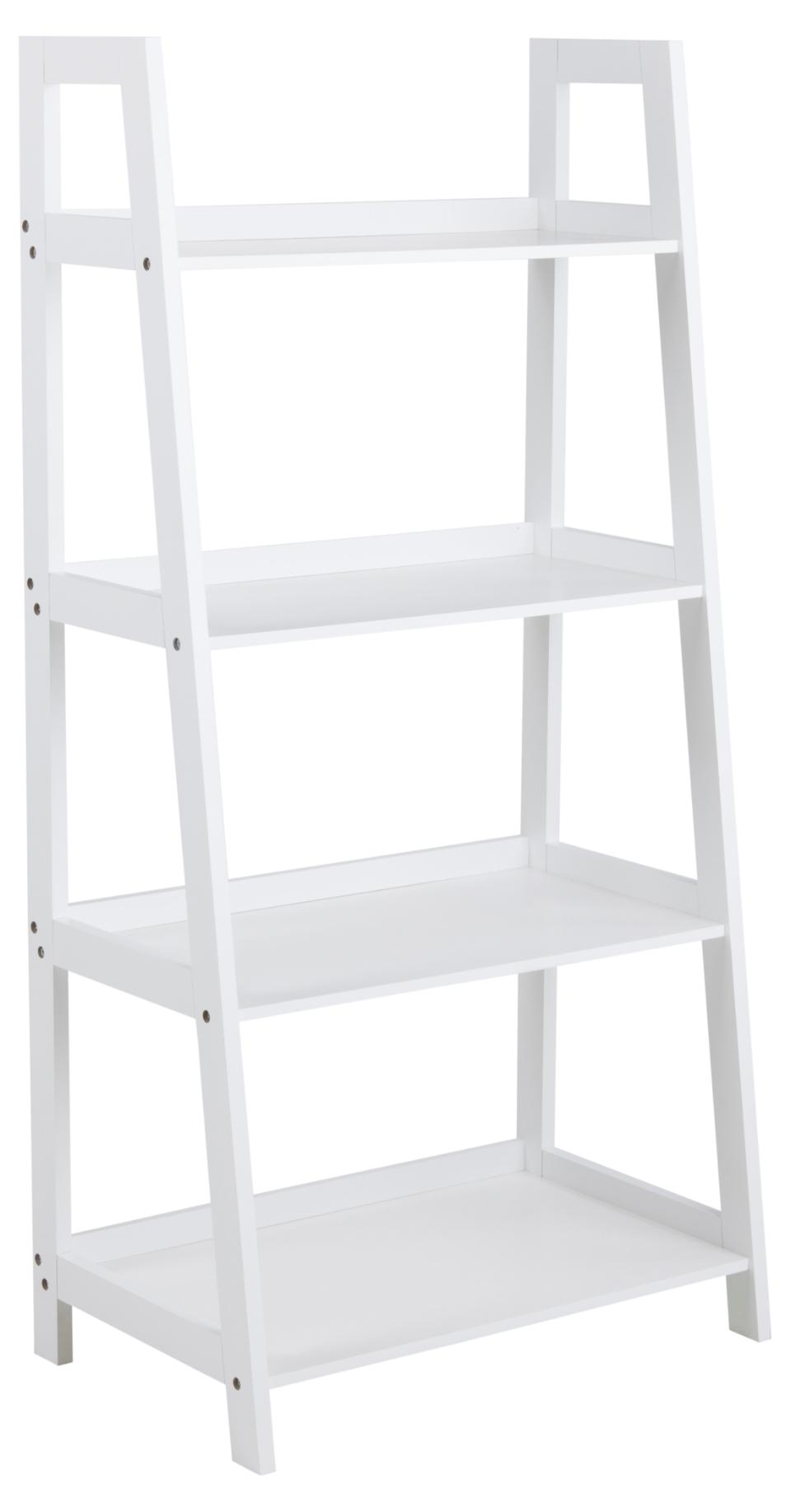 Act Nordic Wally Bogreol       Hylder Og Trappeform Hvid Mdf