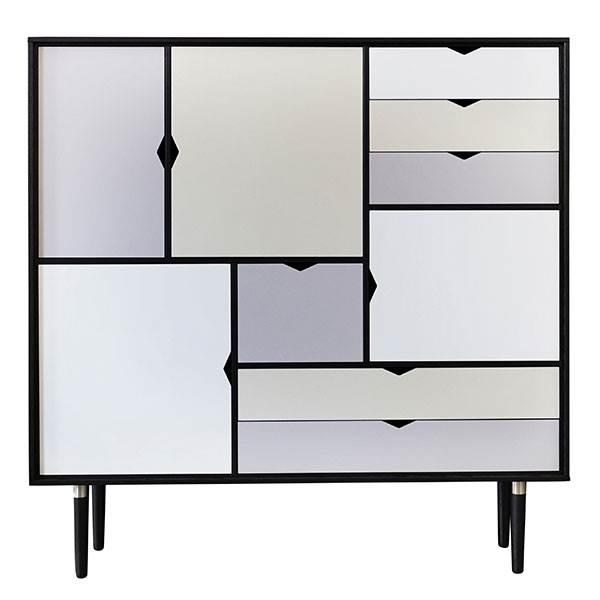 Andersen Furniture S3 Reol Farvede Fronter Sort