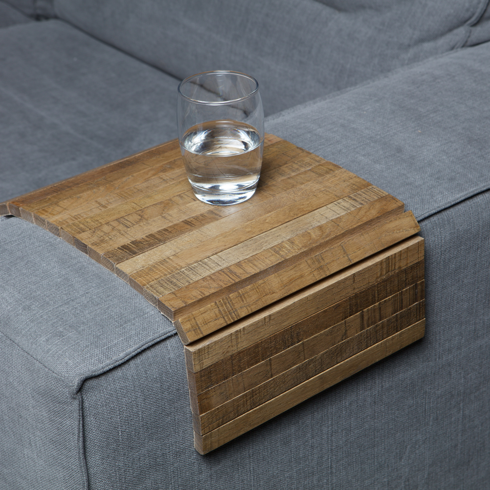 Armlænsbakke Woood Armrest Natur Eg   44x24 Cm Fscâ -certificeret Sofa-bakke