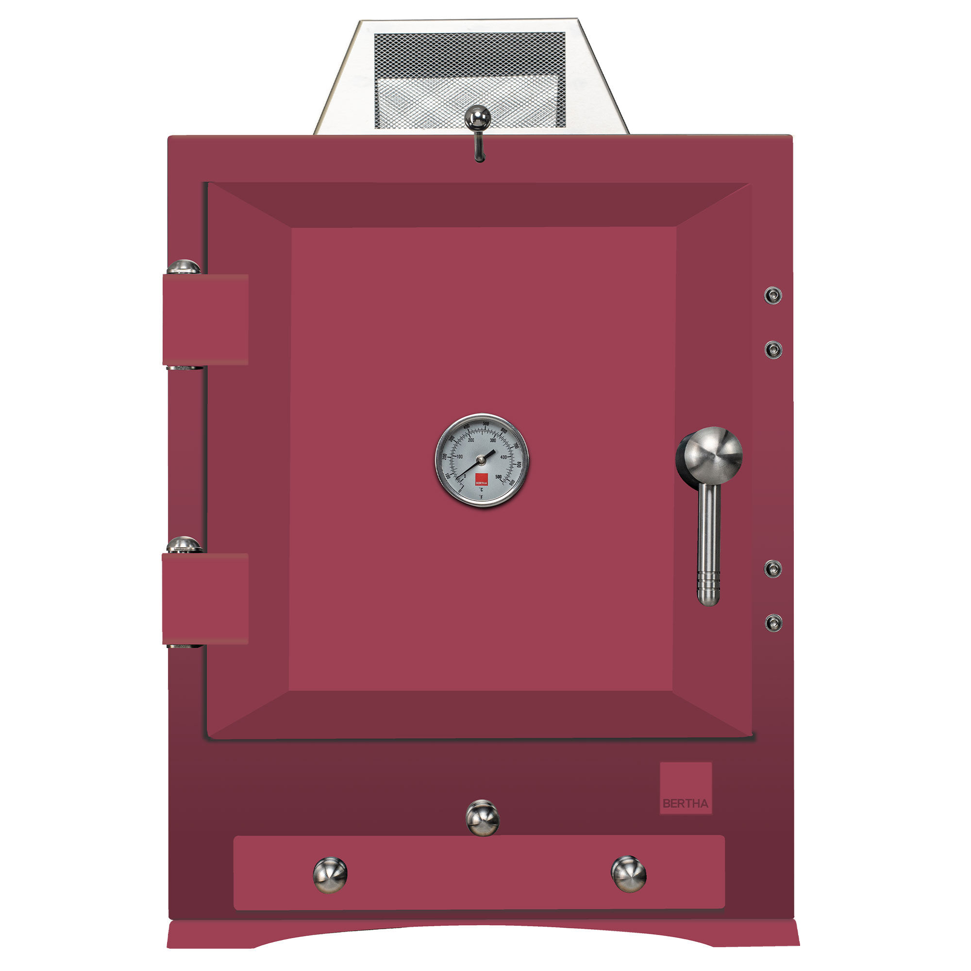 Bertha Ovens Bertha Original Table Top Trækulsovn  Rød
