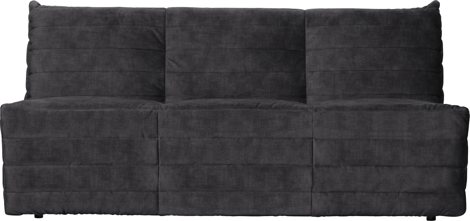 Loungesofa Woood Exclusive Bag   Antracit Fløjlsstof Med Modulfunktion B160ã D90ã H75 Cm