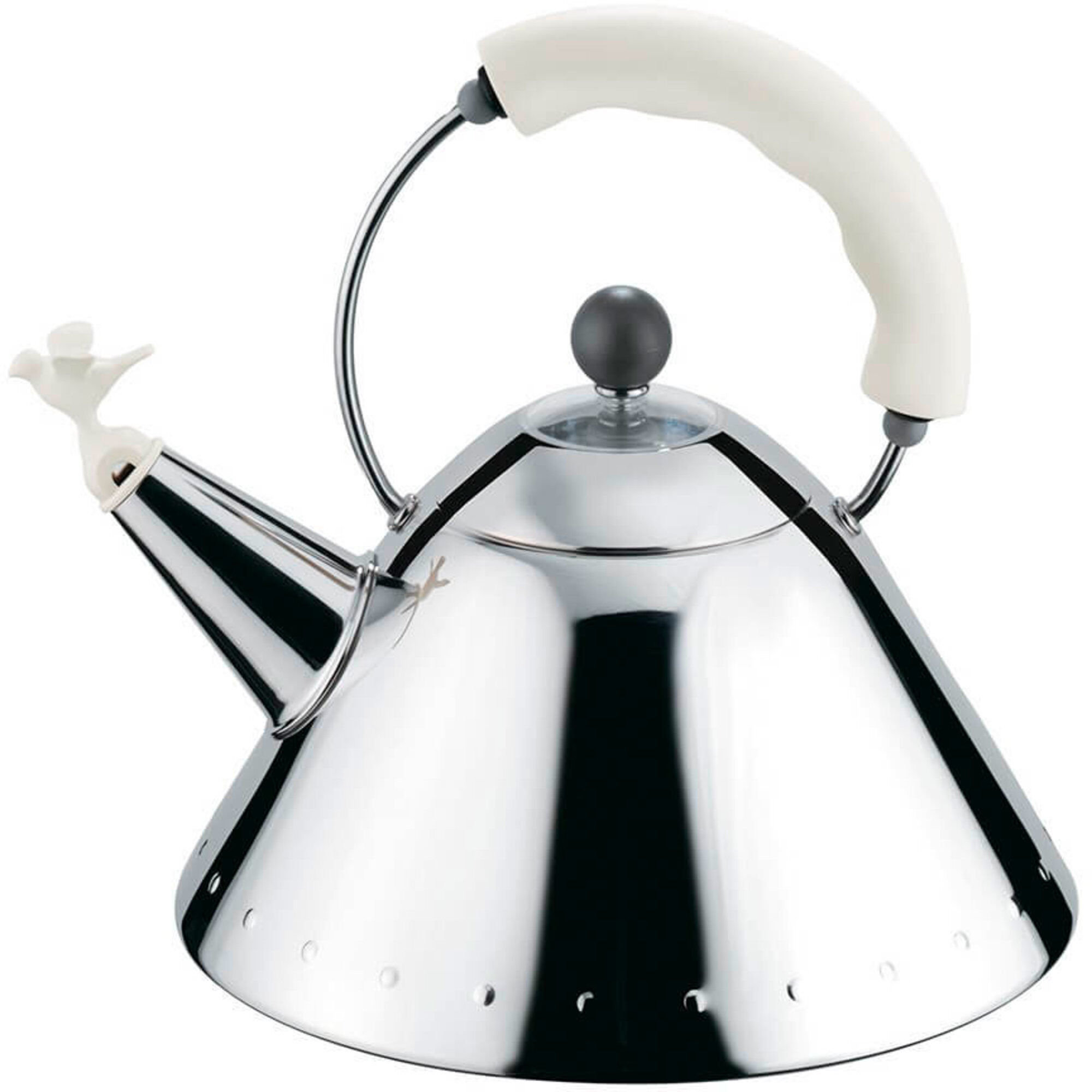 Alessi Michael Graves Kedel Med Fugl  Hvid