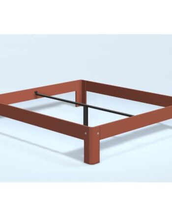 Auping Auronde Dusty Red -dobbeltseng