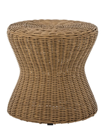 Bloomingville Roccas Udendørs Sofabord  Rund Brun Polyrattan  ø53