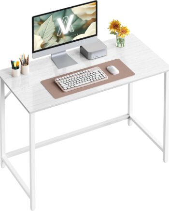 Computer Skrivebord  100   50   76 Cm  Hvid