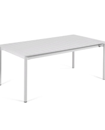 Kave Home Zaltana Havebord       Tillægsplade Lysegrå Aluminium  180 240 X100